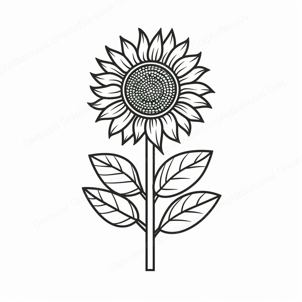 Sunflower Vector Graphic preview