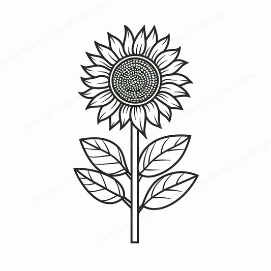 Sunflower Vector Graphic preview