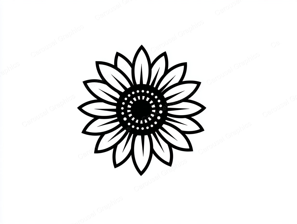 Sunflower Vector Graphic preview