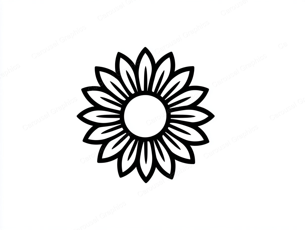 Sunflower Vector Graphic preview