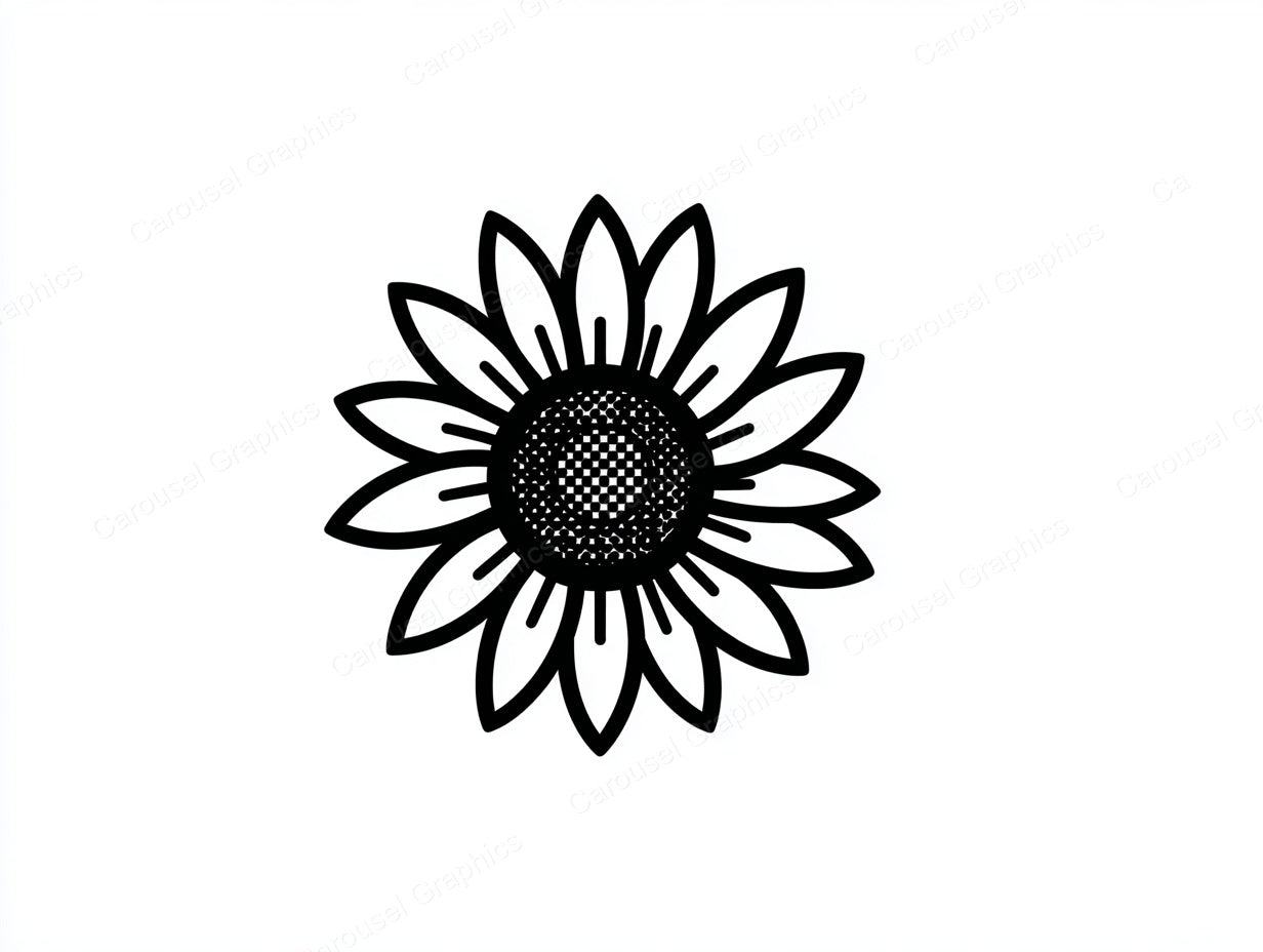 Sunflower Vector Graphic preview