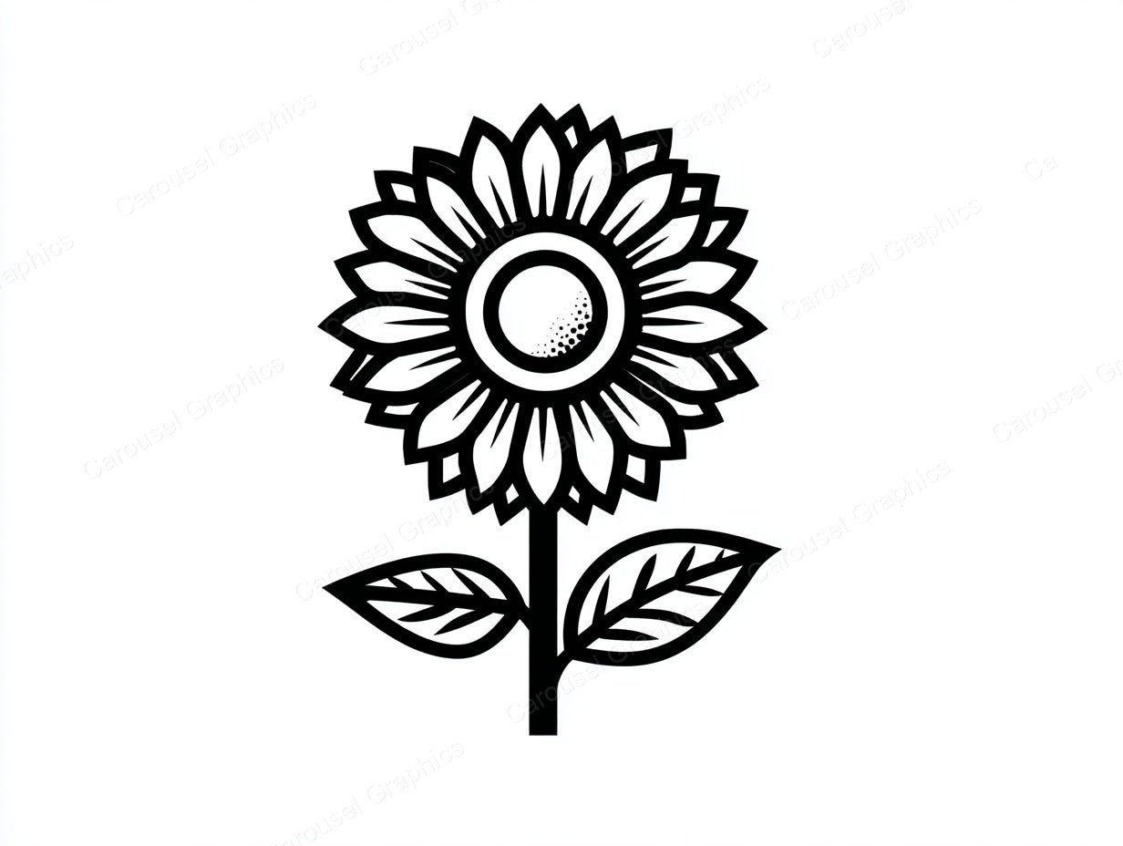 Sunflower Vector Graphic preview