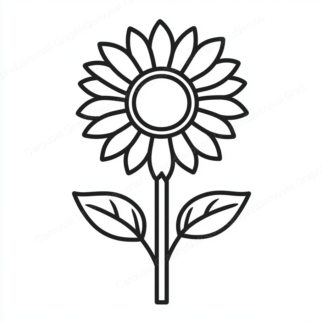 Sunflower Vector Graphic preview