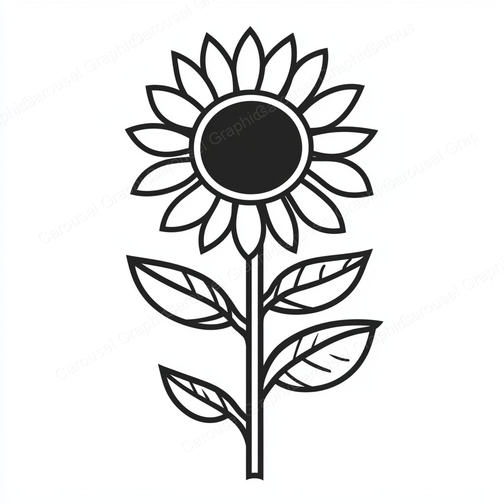 Sunflower Vector Graphic preview
