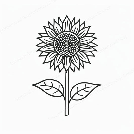 Sunflower Vector Graphic preview