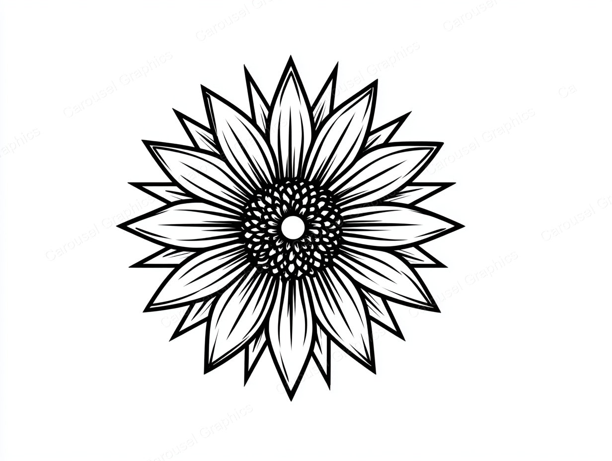 Sunflower Vector Graphic preview