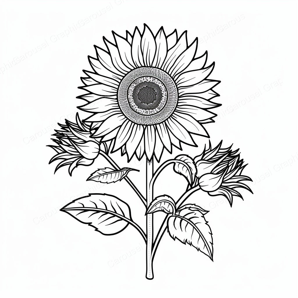 Sunflower Vector Graphic preview