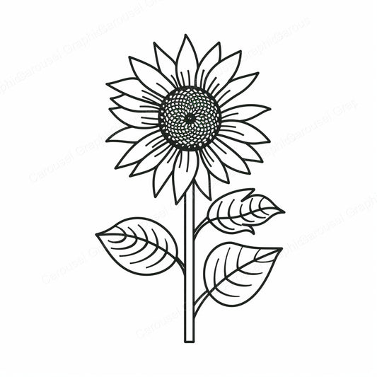 Sunflower Vector Graphic preview