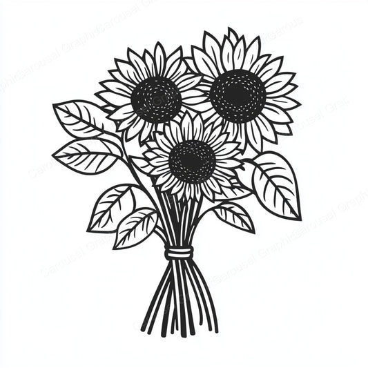 Sunflower Vector Graphic preview