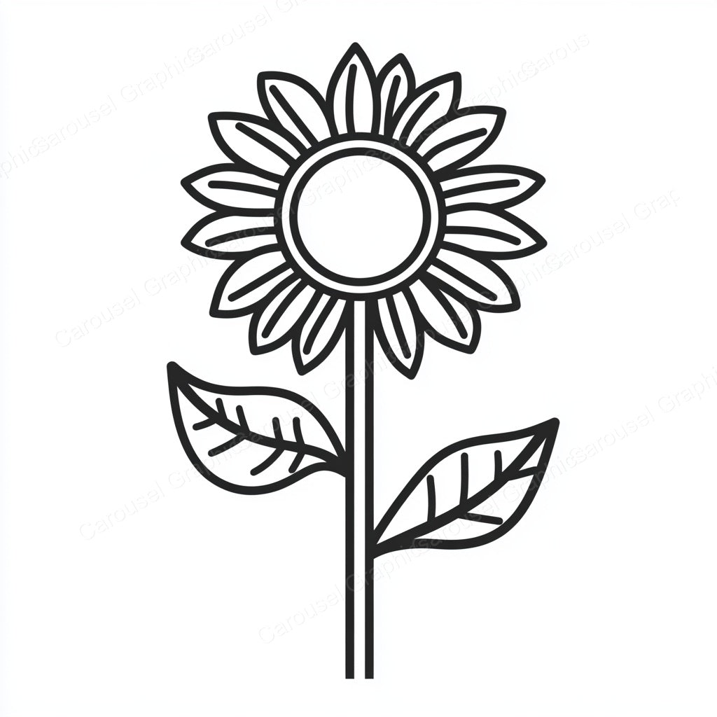 Sunflower Vector Graphic preview