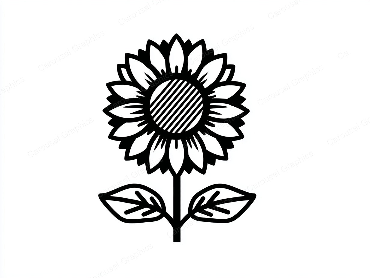 Sunflower Vector Graphic preview