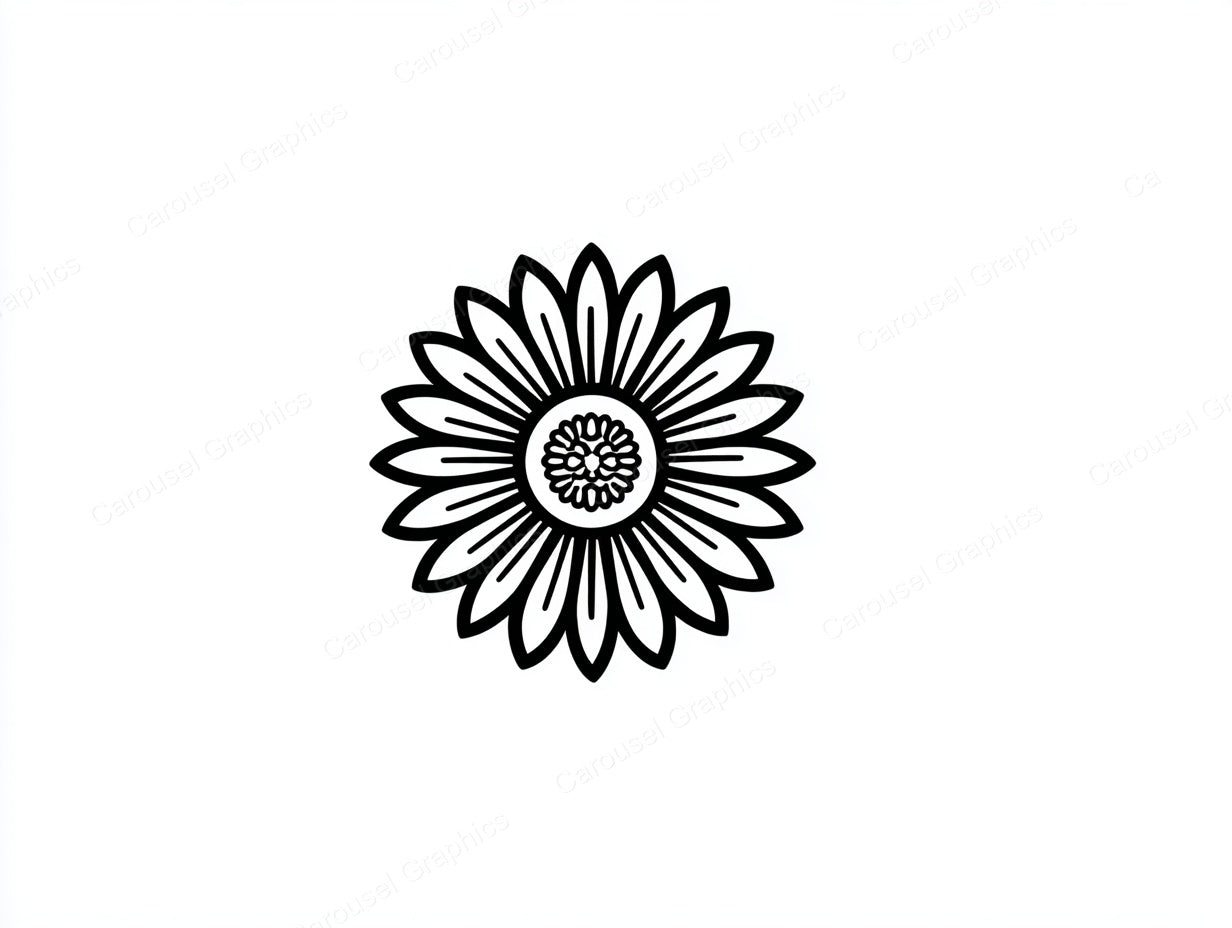 Sunflower Vector Graphic preview