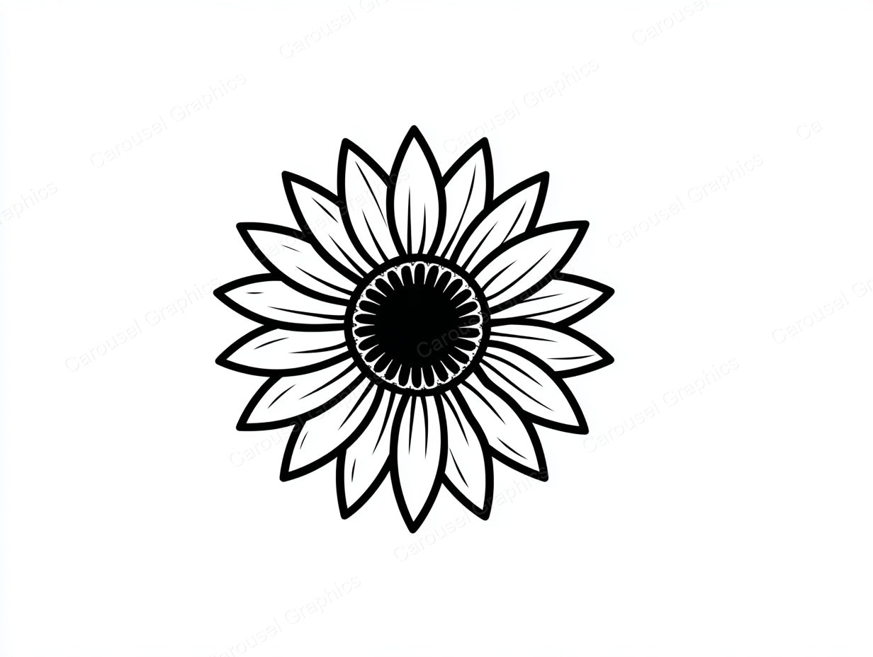 Sunflower Vector Graphic preview