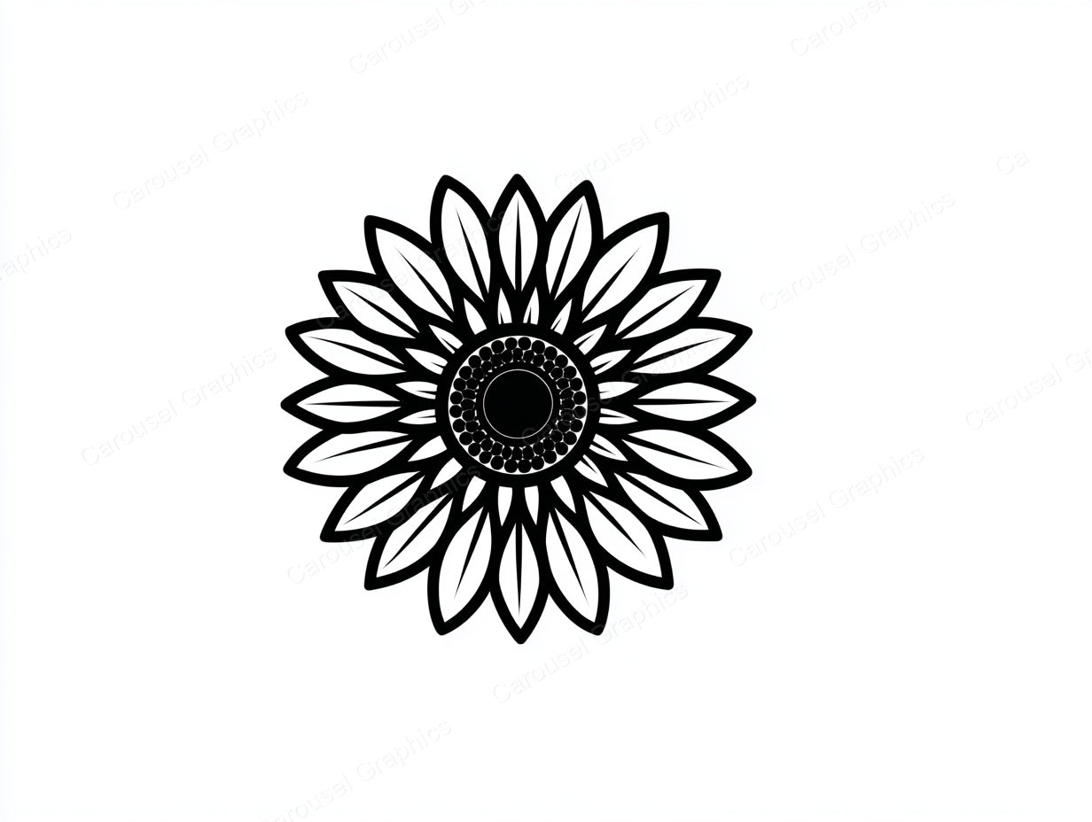 Sunflower Vector Graphic preview