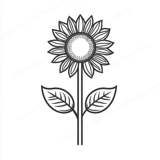 Sunflower Vector Graphic preview