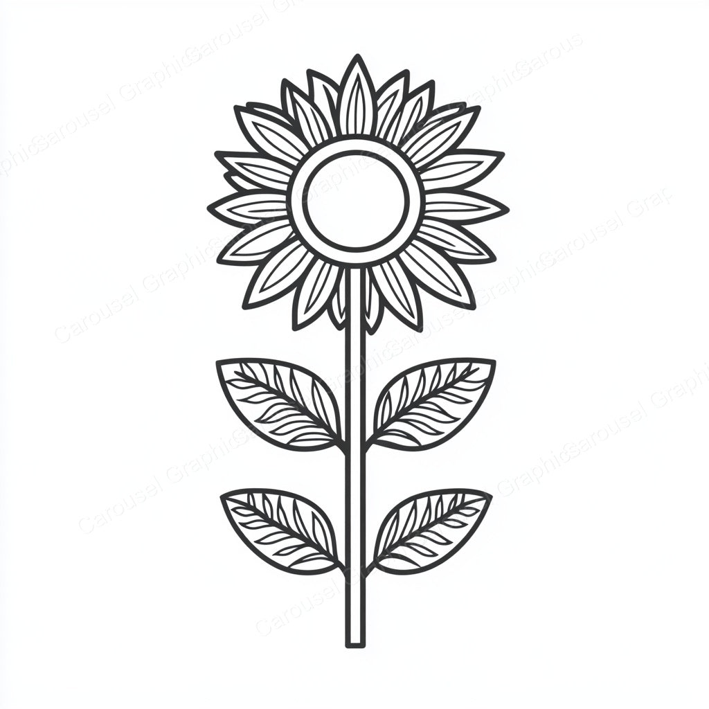 Sunflower Vector Graphic preview