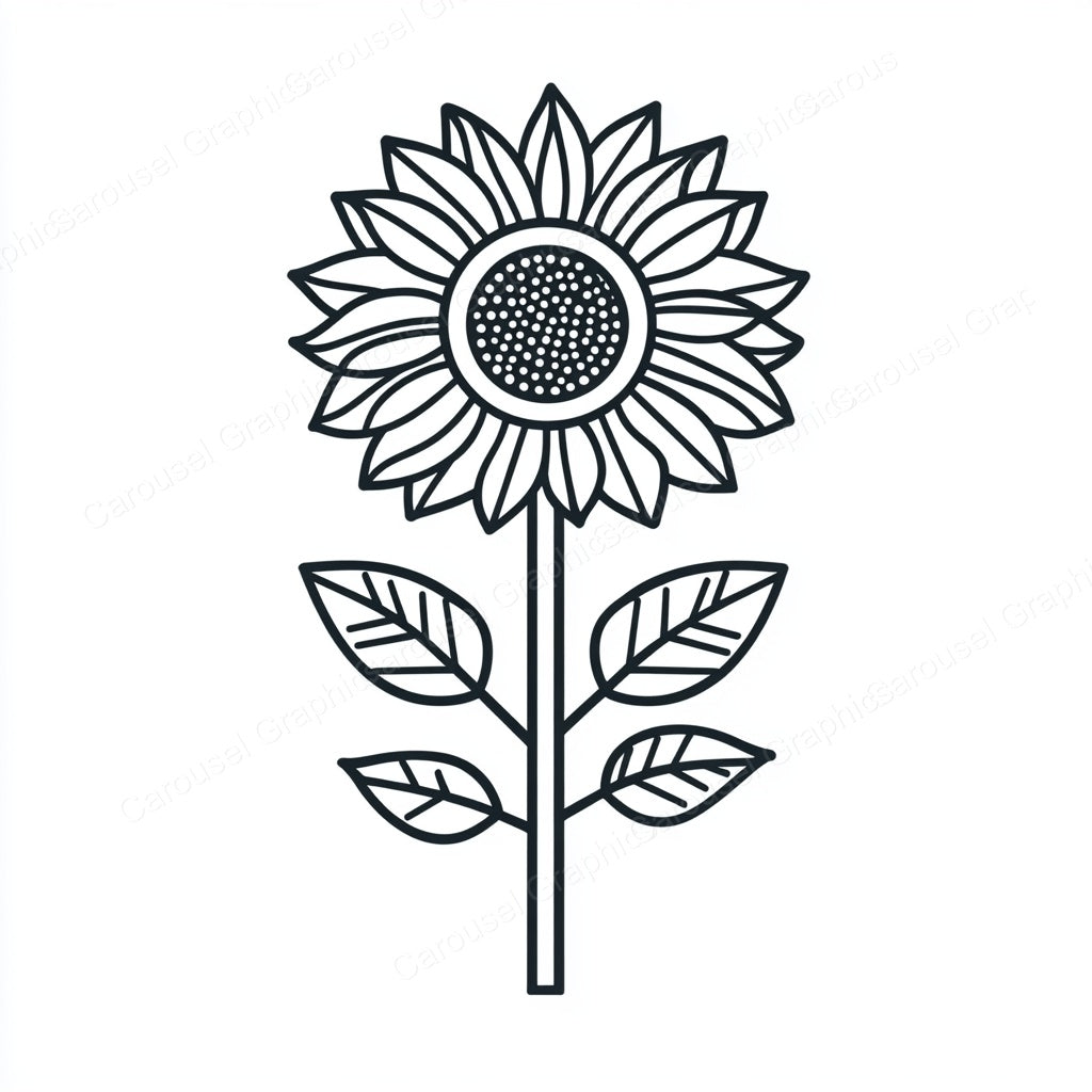 Sunflower Vector Graphic preview