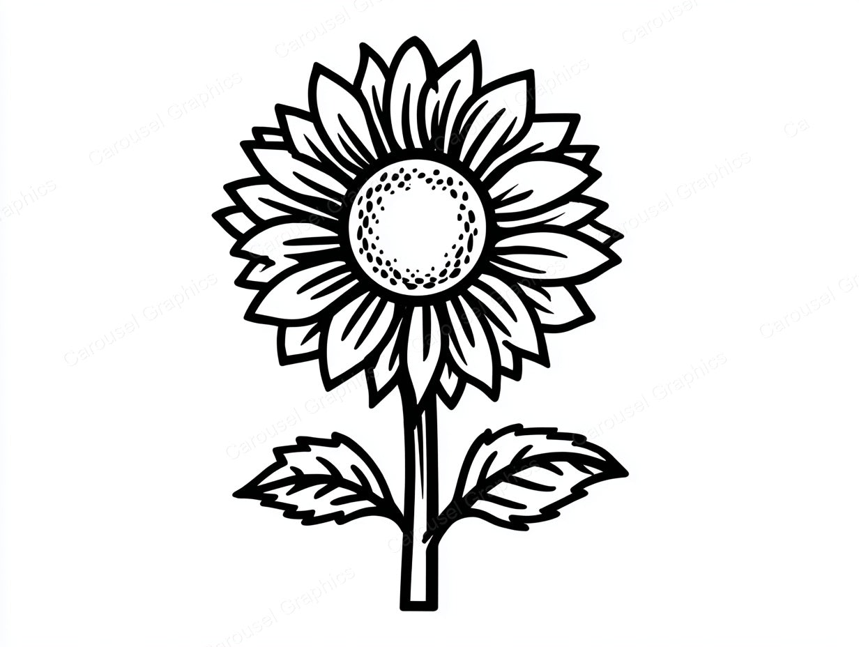 Sunflower Vector Graphic preview