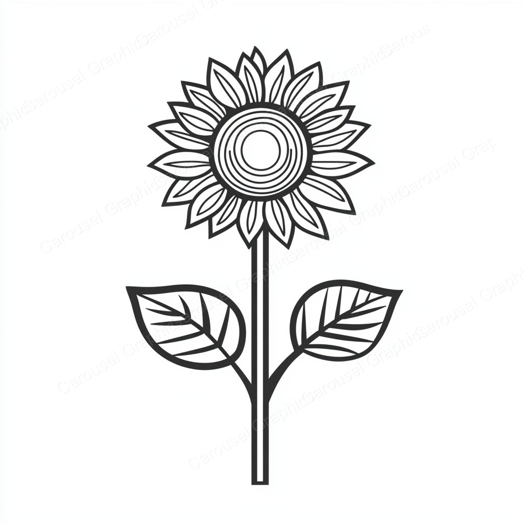 Sunflower Vector Graphic preview