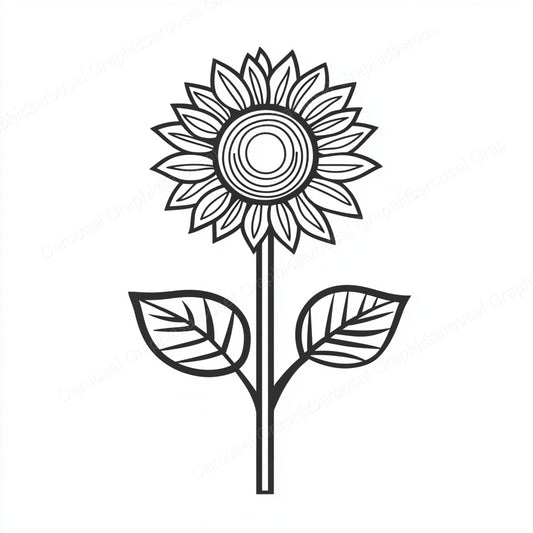Sunflower Vector Graphic preview