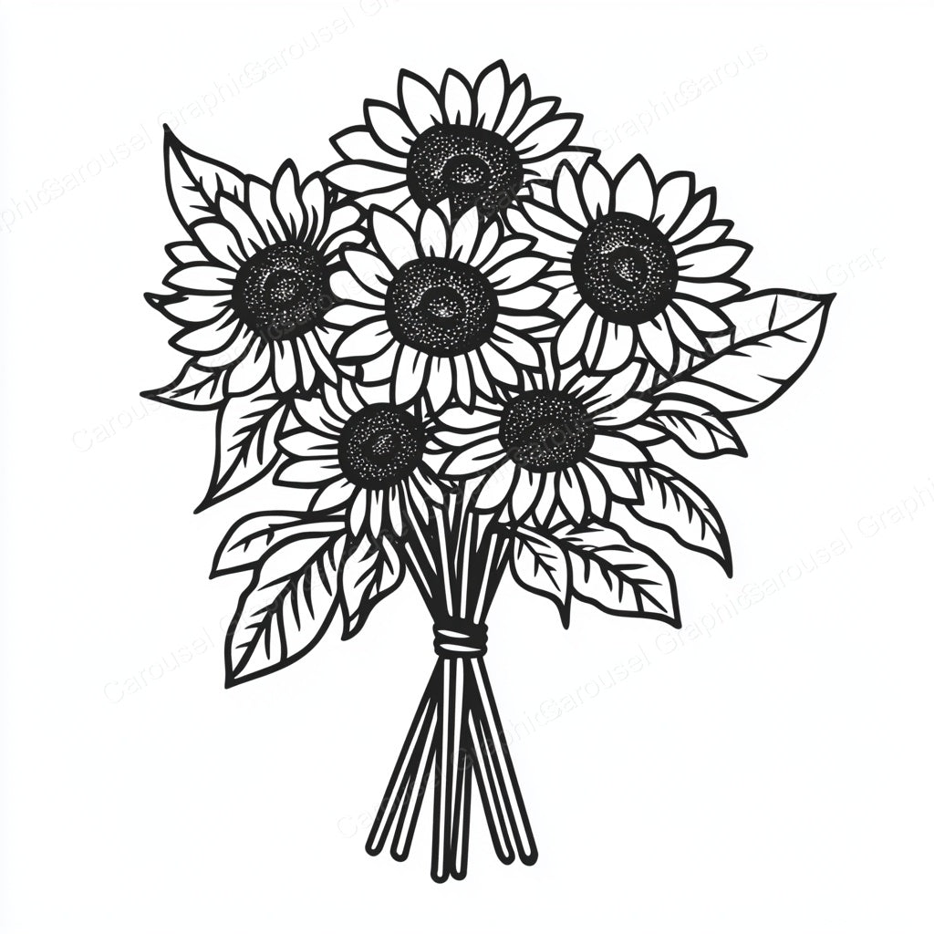 Sunflower Vector Graphic preview
