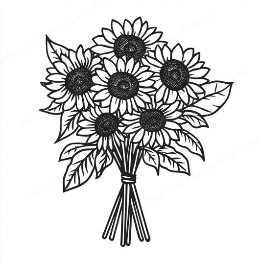 Sunflower Vector Graphic preview