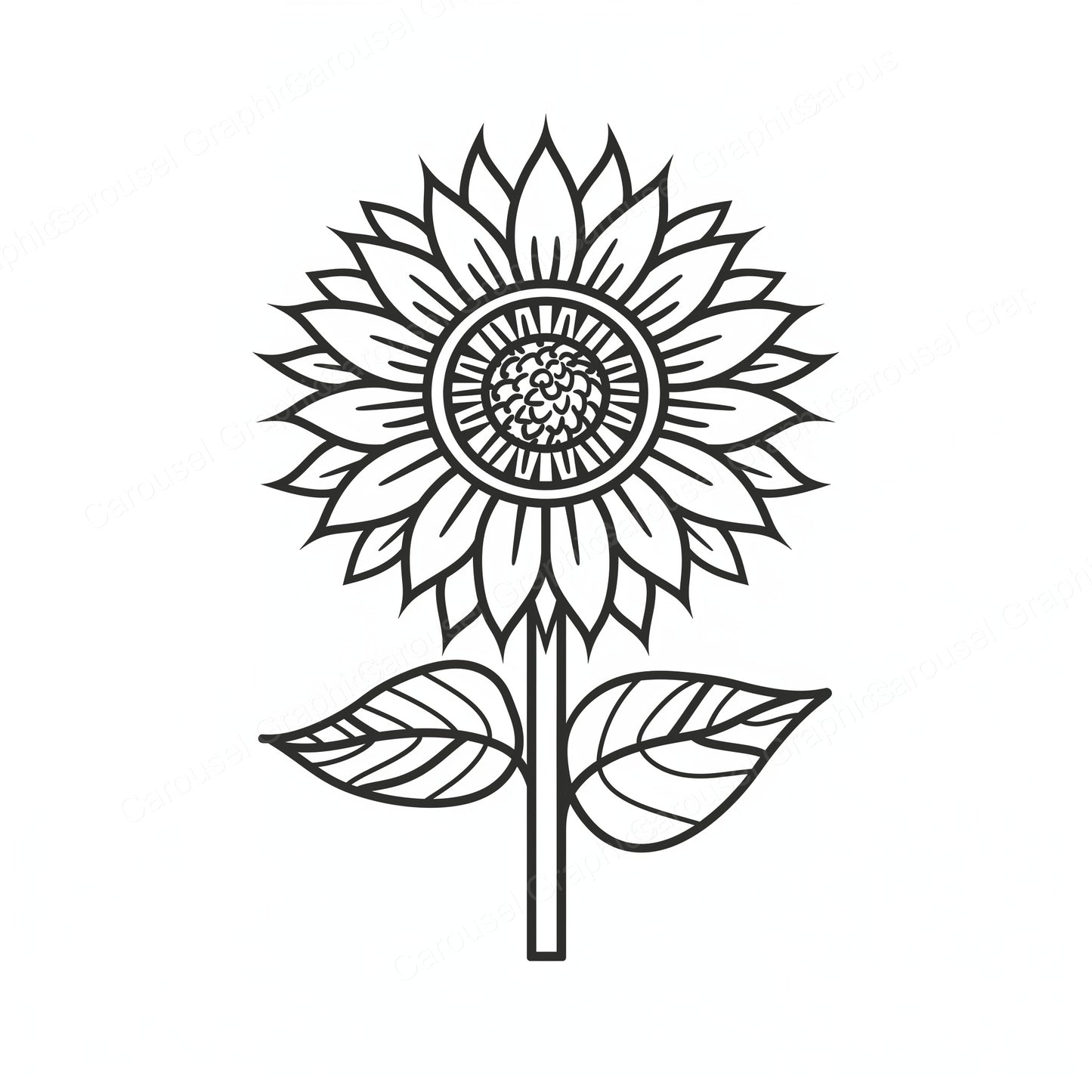 Sunflower Vector Graphic preview