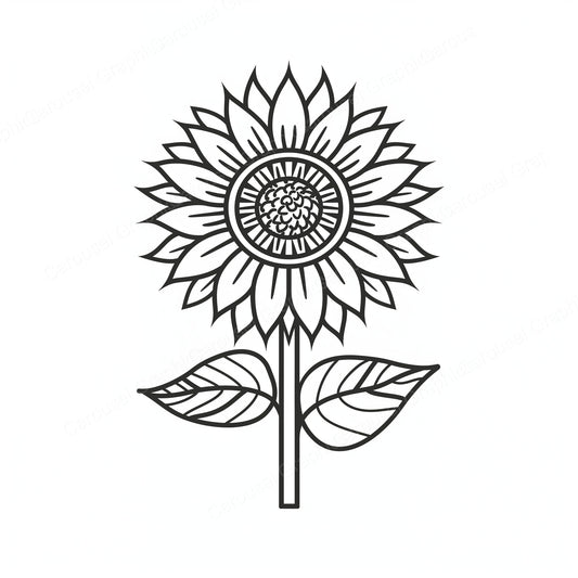 Sunflower Vector Graphic preview