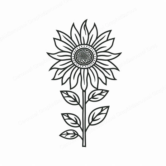 Sunflower Vector Graphic preview