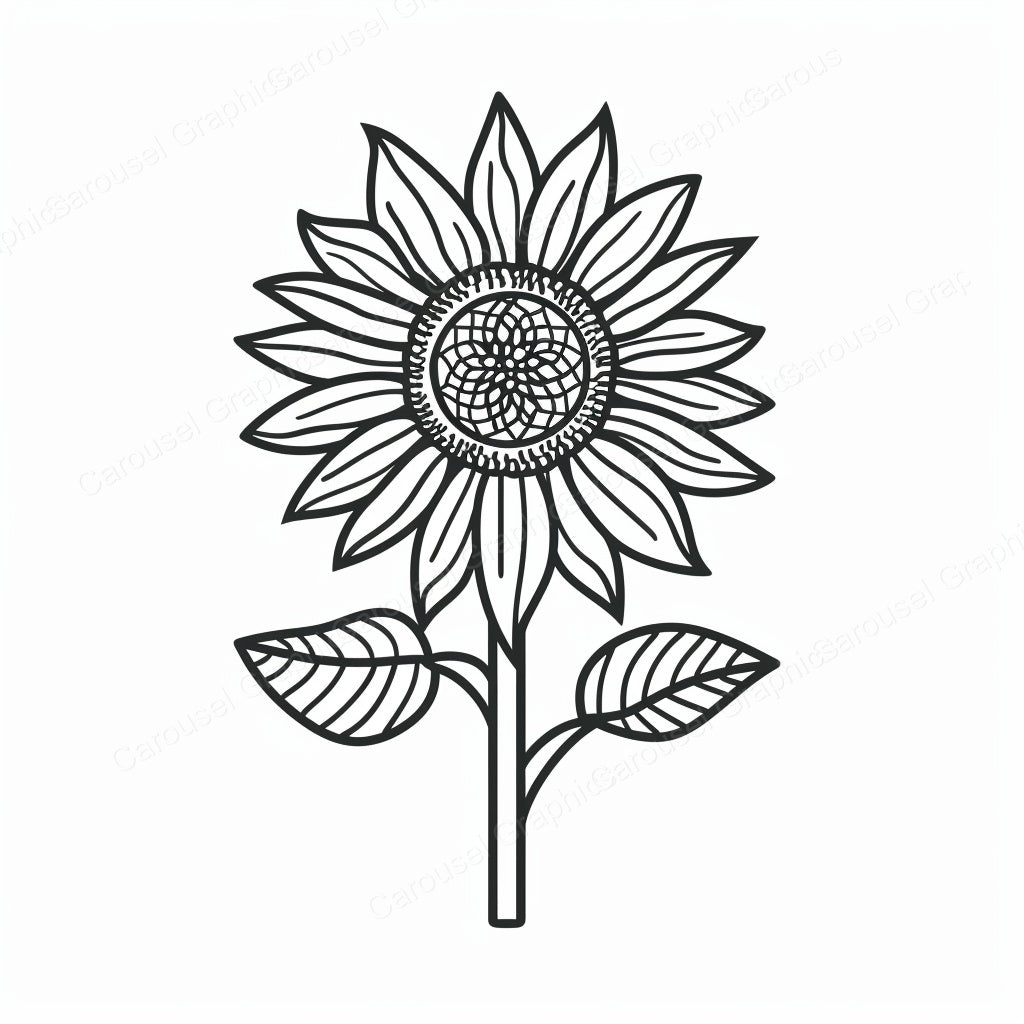 Sunflower Vector Graphic preview