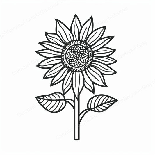 Sunflower Vector Graphic preview
