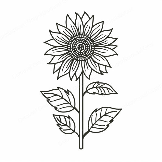 Sunflower Vector Graphic preview