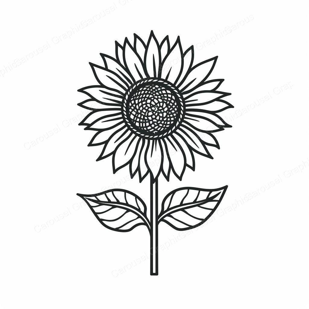 Sunflower Vector Graphic preview