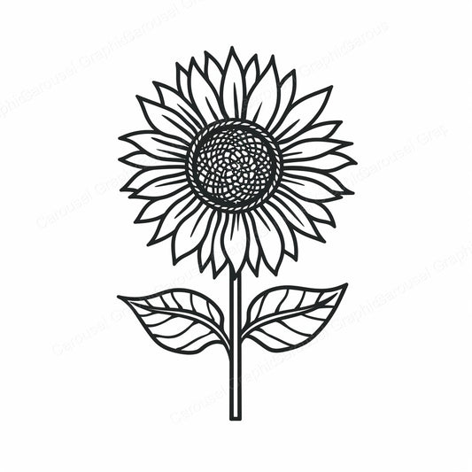 Sunflower Vector Graphic preview
