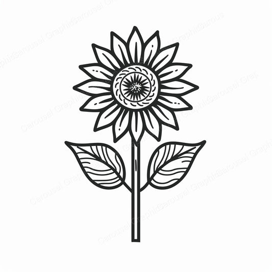Sunflower Vector Graphic preview