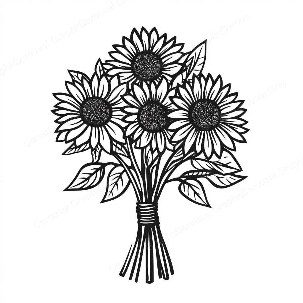 Sunflower Vector Graphic preview