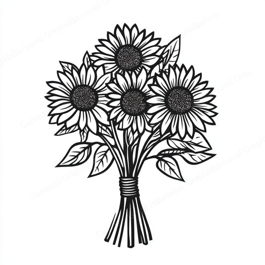 Sunflower Vector Graphic preview