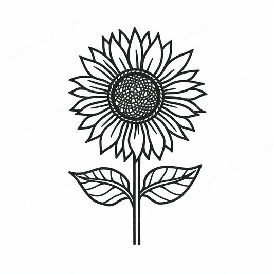 Sunflower Vector Graphic preview