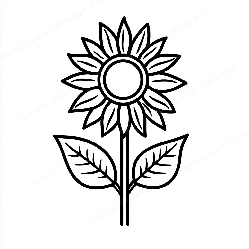 Sunflower Vector Graphic preview