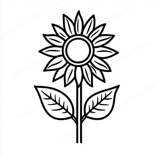 Sunflower Vector Graphic preview