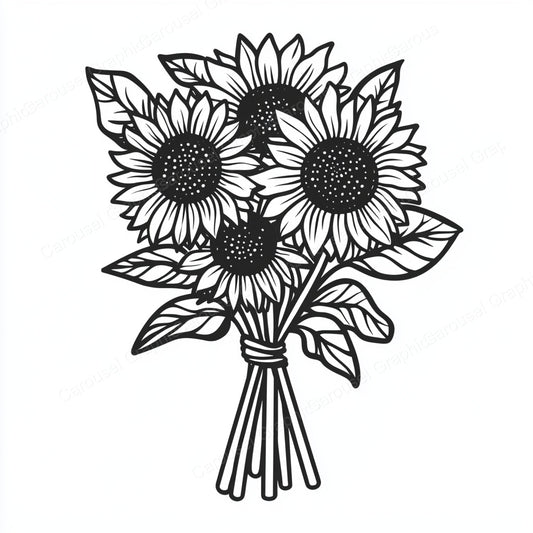 Sunflower Vector Graphic preview