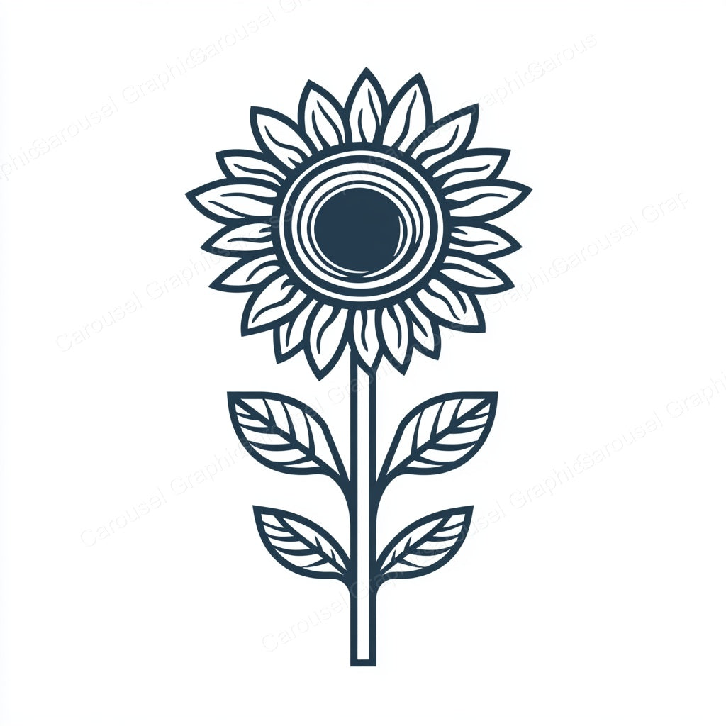 Sunflower Vector Graphic preview