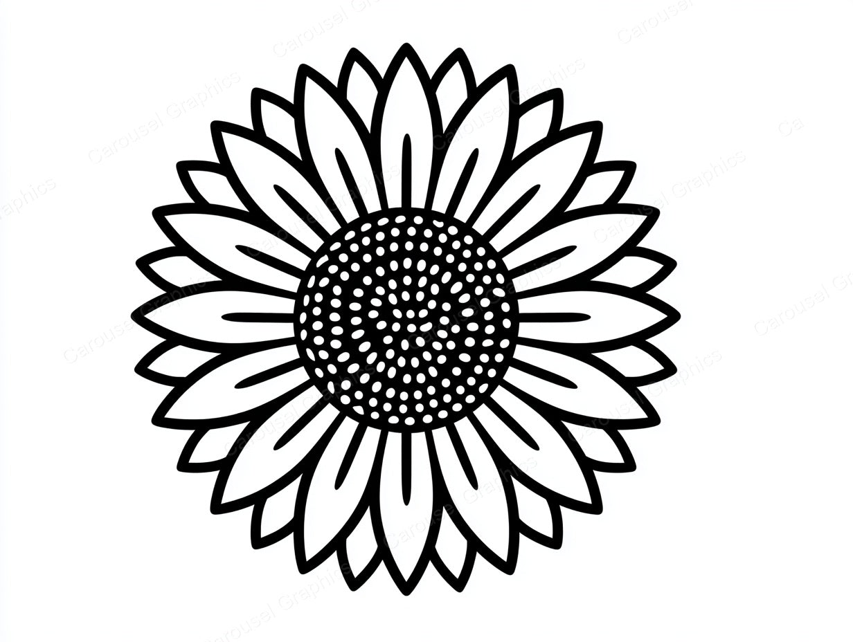 Sunflower Vector Graphic preview
