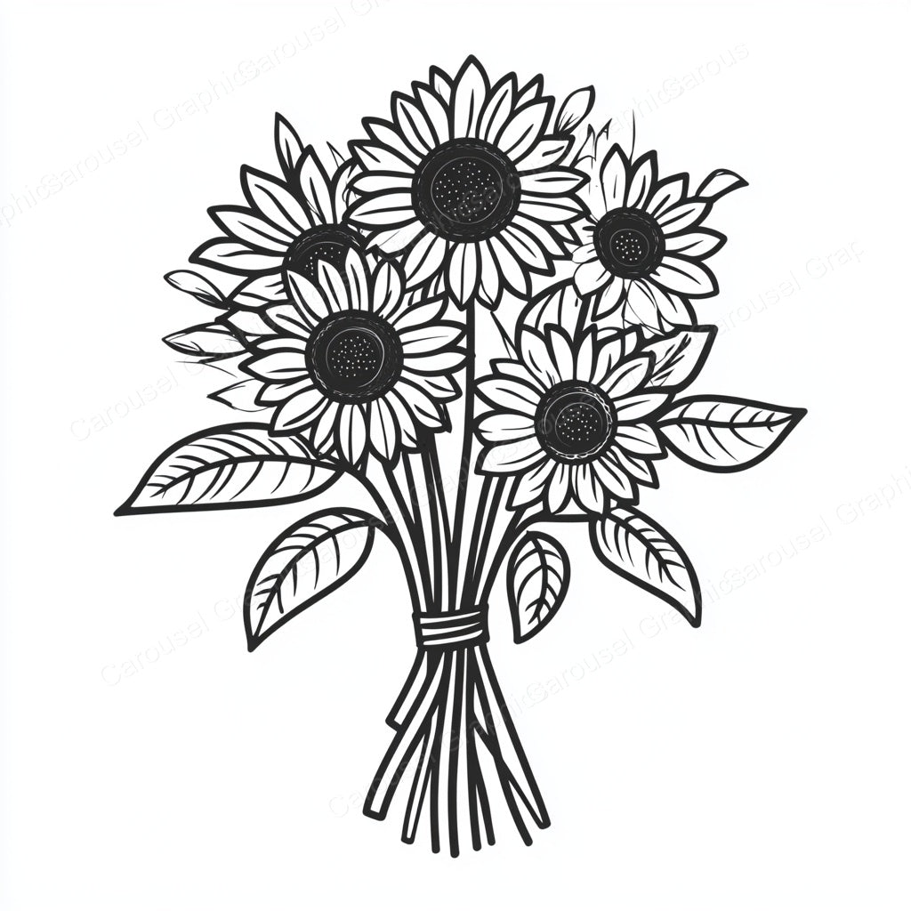 Sunflower Vector Graphic preview