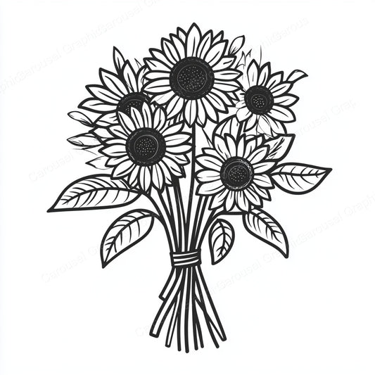 Sunflower Vector Graphic preview
