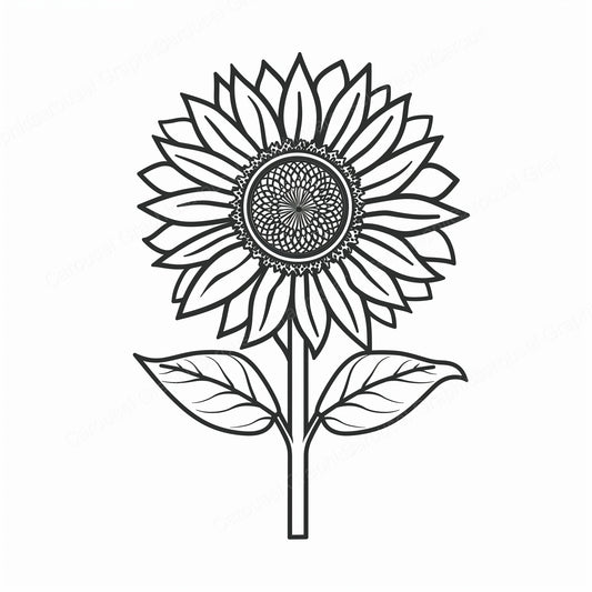 Sunflower Vector Graphic preview