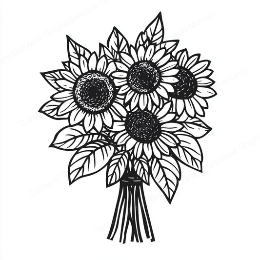 Sunflower Vector Graphic preview