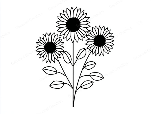 Sunflower Vector Graphic preview