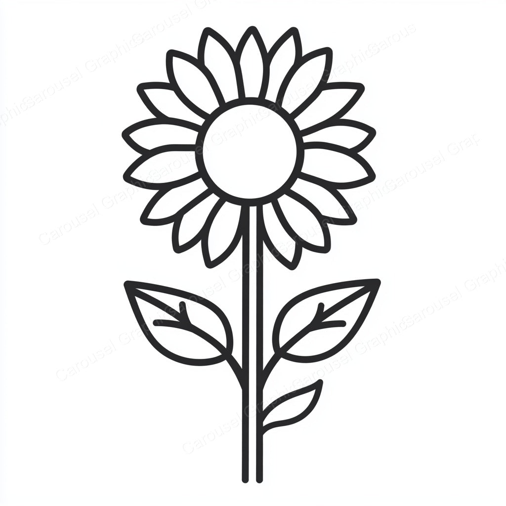 Sunflower Vector Graphic preview