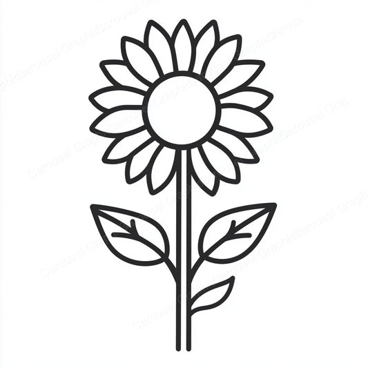 Sunflower Vector Graphic preview